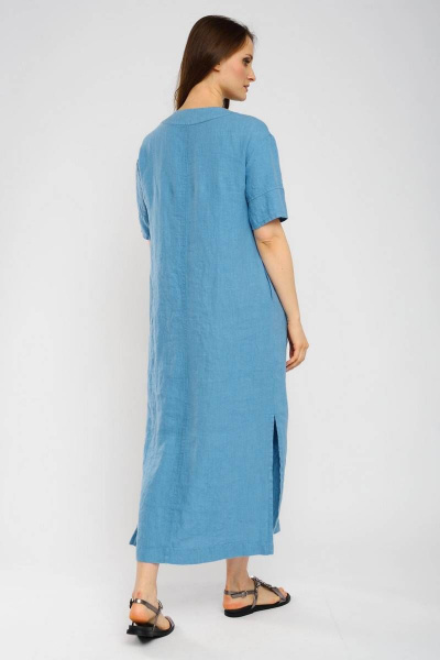 Платье Ружана 484-2 голубой - фото 3