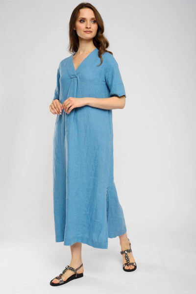 Платье Ружана 484-2 голубой - фото 10