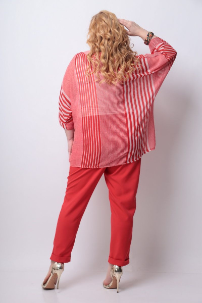 Блуза, брюки, топ Michel chic 1296 красный - фото 5