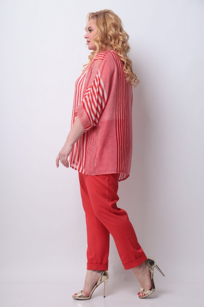 Блуза, брюки, топ Michel chic 1296 красный - фото 4