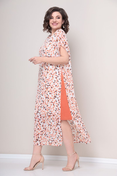 Платье VOLNA 1244 молочно-персиковый - фото 2