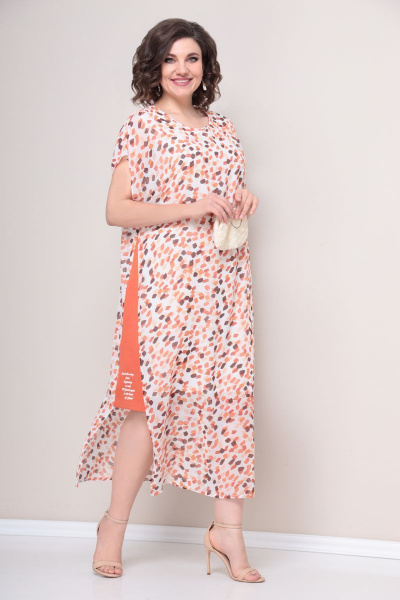 Платье VOLNA 1244 молочно-персиковый - фото 1