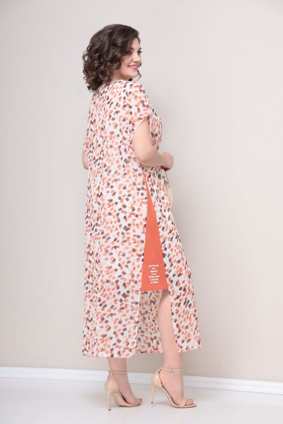 Платье VOLNA 1244 молочно-персиковый - фото 3