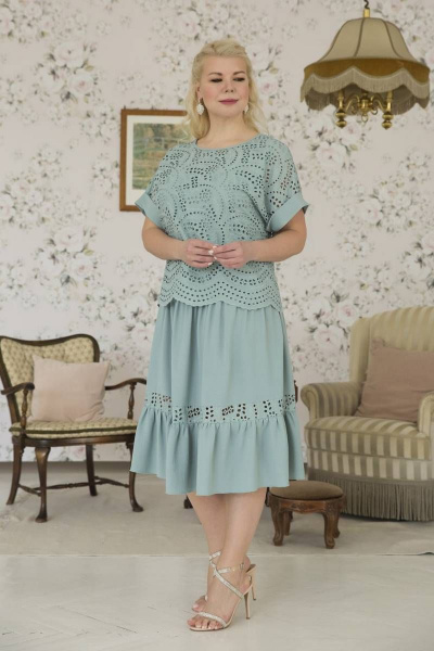 Блуза, платье ASV 2523 мята - фото 9