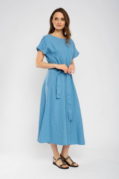 Платье Ружана 490-2 голубой - фото 11