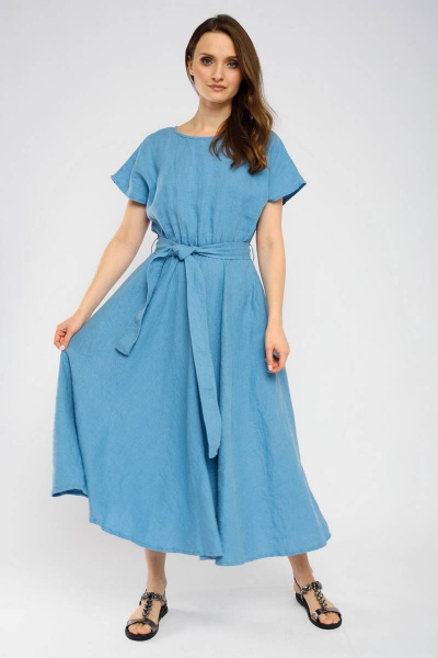 Платье Ружана 490-2 голубой - фото 2