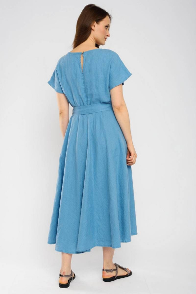 Платье Ружана 490-2 голубой - фото 4