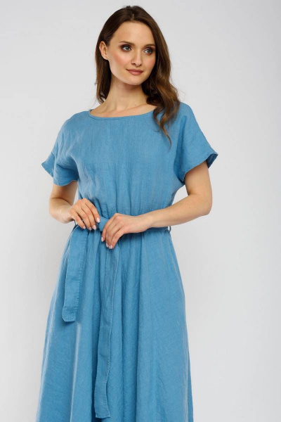 Платье Ружана 490-2 голубой - фото 6