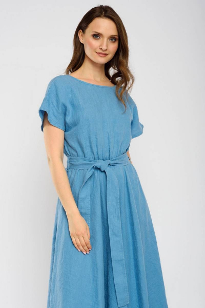 Платье Ружана 490-2 голубой - фото 1
