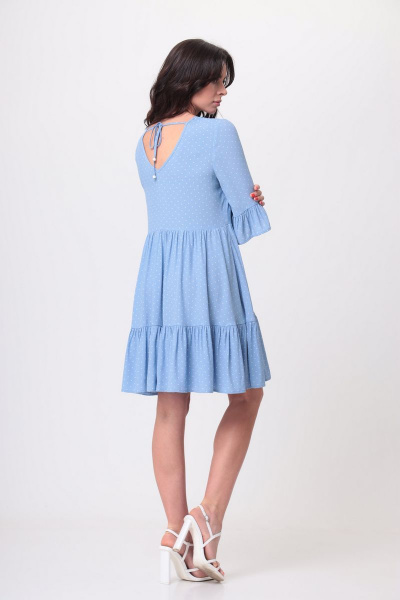 Платье Le Collect 290-3 голубой_принт - фото 10