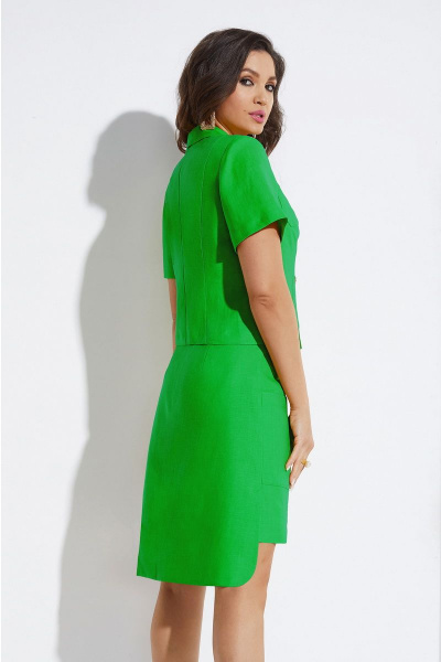 Жакет, юбка Lissana 4526 зеленый-лайм - фото 5