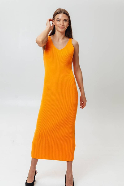 Платье Romgil 639ХТЗ оранжевый - фото 1