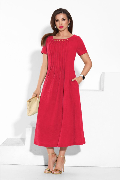 Платье Lissana 4335 гранатово-красный - фото 1