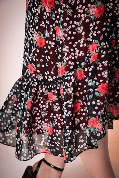 Платье Romanovich Style 1-2372 черный/красный - фото 5