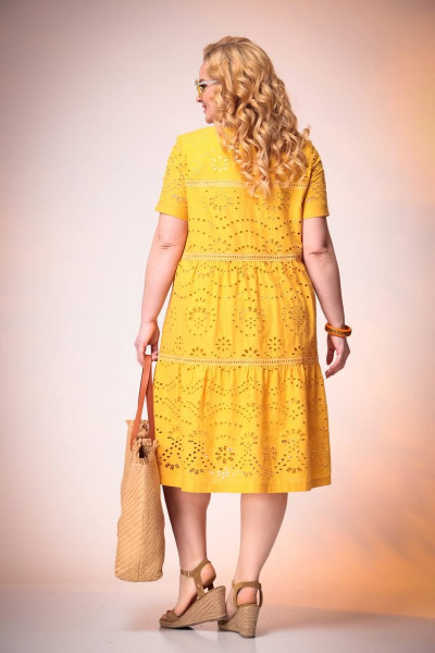 Платье Romanovich Style 1-2387 горчица - фото 4