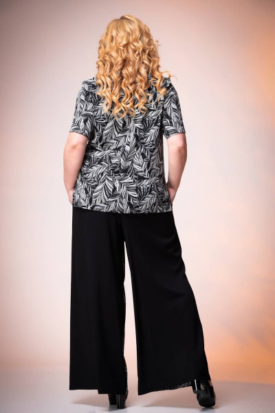 Блуза, брюки Romanovich Style 2-2385 черный/графит - фото 4