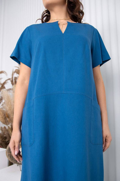 Платье Daloria 1534 серо-голубой - фото 7