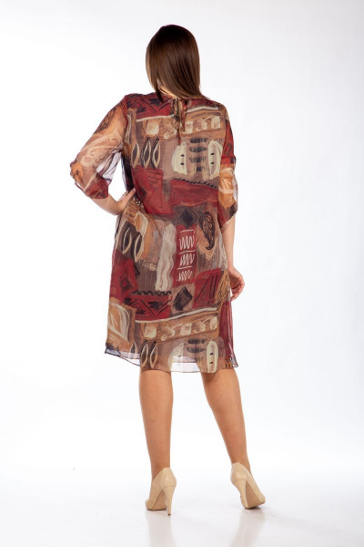 Платье GALEREJA 579 коричневый - фото 3