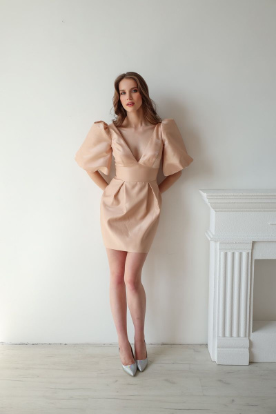 Платье Lady Lusso 27-22 капучино - фото 1
