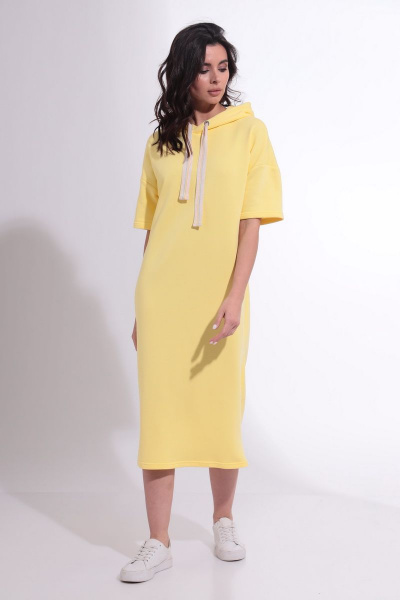 Платье HIT 4014 желтый - фото 5