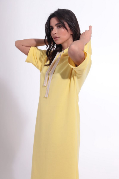 Платье HIT 4014 желтый - фото 2