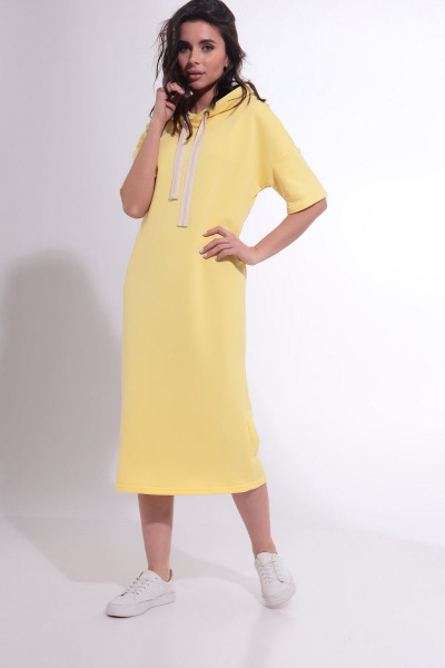 Платье HIT 4014 желтый - фото 4