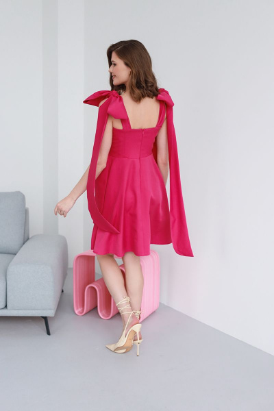 Платье AURA of the day 3085 ярко-розовый - фото 2