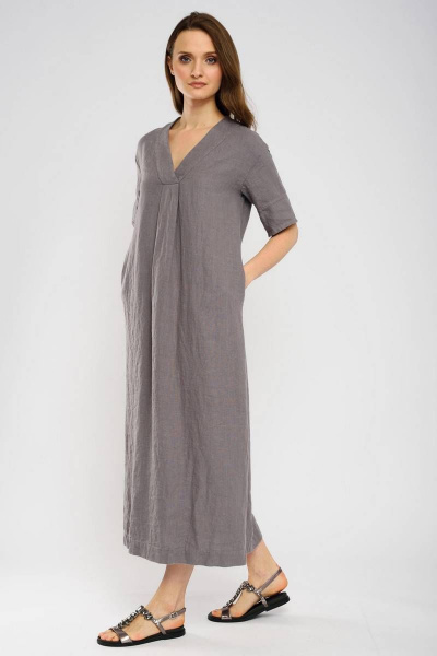 Платье Ружана 484-2 серый - фото 8