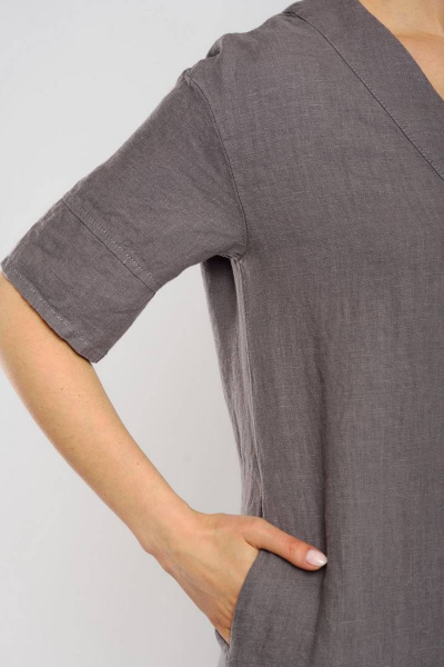 Платье Ружана 484-2 серый - фото 6