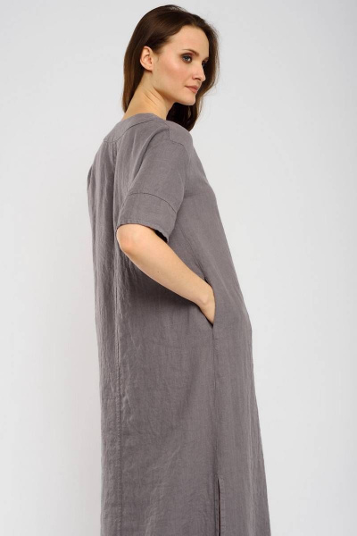 Платье Ружана 484-2 серый - фото 5