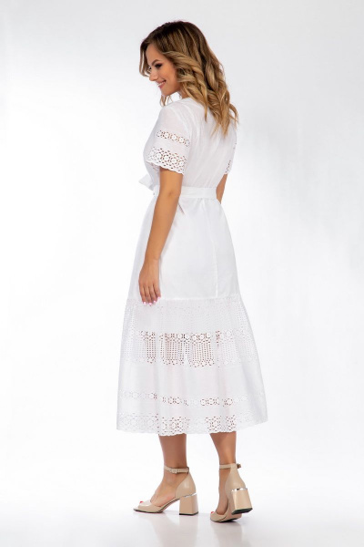 Платье Dilana VIP 1914 белый - фото 3