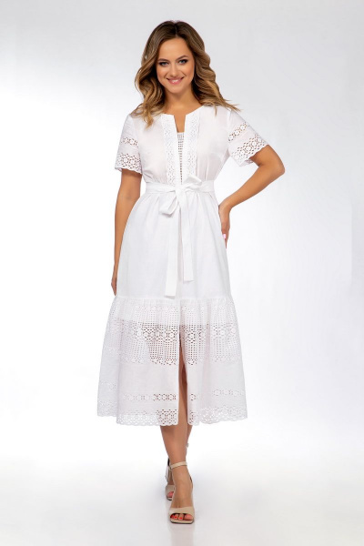Платье Dilana VIP 1914 белый - фото 2