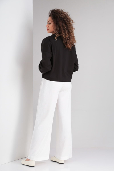Блуза, брюки DOGGI 2827/1 черный+белый - фото 5