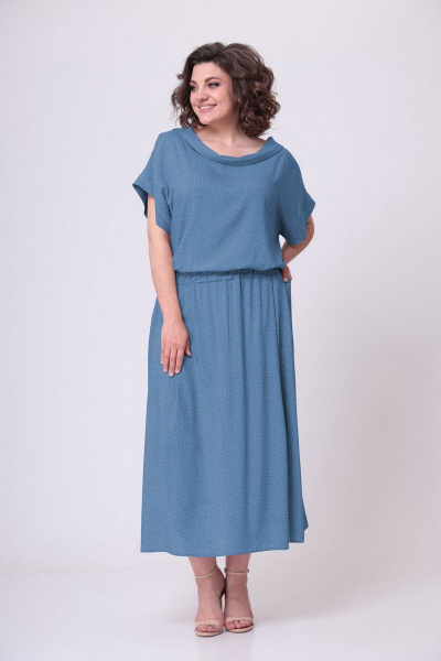 Платье LadisLine 1454 голубой - фото 1