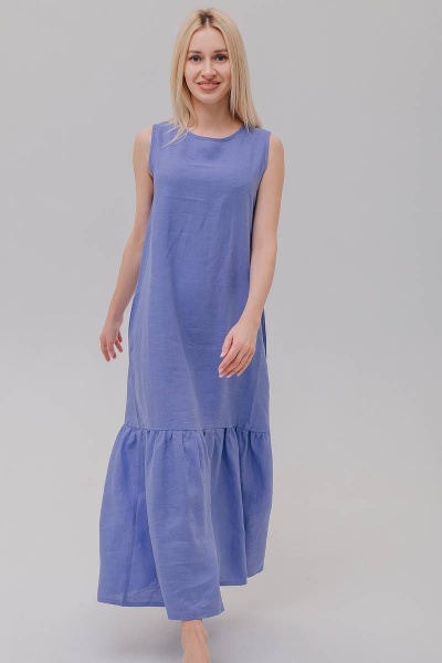 Платье Romgil 122ЛЛТК сиренево-голубой - фото 3