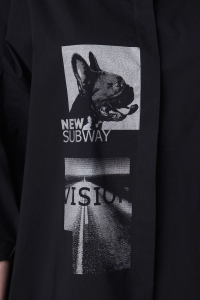 Блуза EVA GRANT 146 черный - фото 7