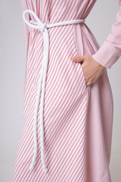 Платье EVA GRANT 158 розовая_полоска - фото 6