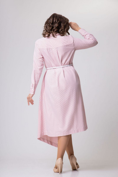 Платье EVA GRANT 158 розовая_полоска - фото 5