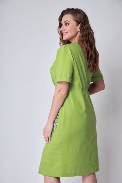 Платье ALEZA 1078 зеленый - фото 2