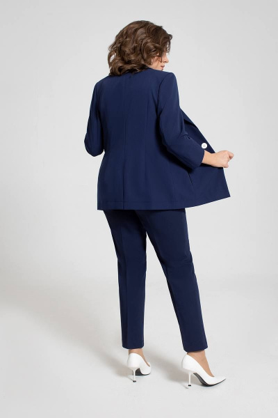 Блуза, брюки, жакет JeRusi 2201 синий - фото 4