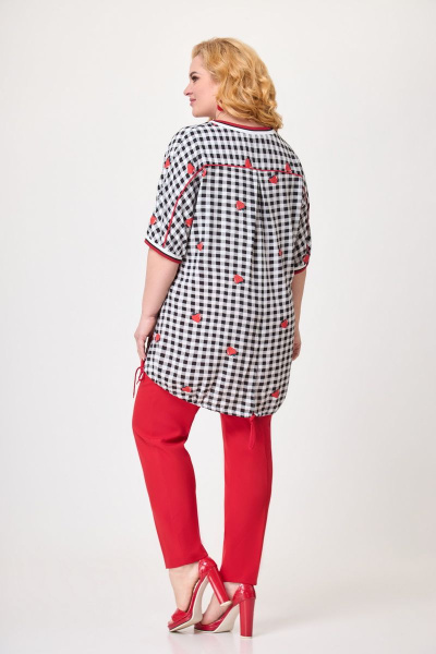 Блуза, брюки Svetlana-Style 1631 красный+клубника - фото 2