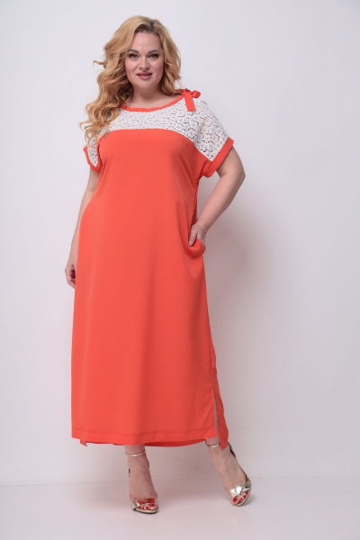 Платье Michel chic 2063 оранжевый - фото 1