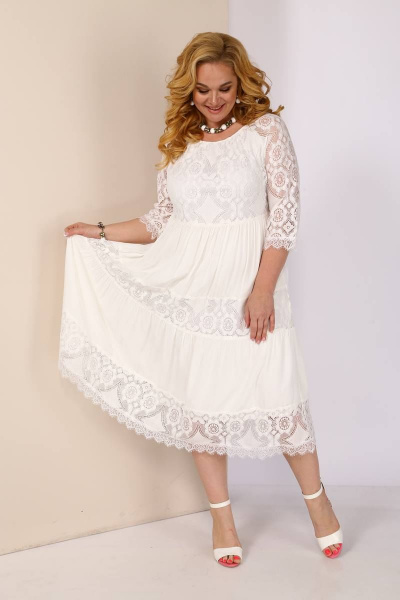 Платье Shetti 4021 белый - фото 2