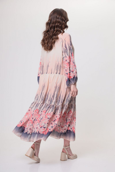 Платье ANASTASIA MAK 1025 розовый - фото 5