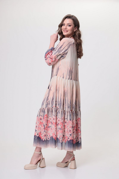 Платье ANASTASIA MAK 1025 розовый - фото 2