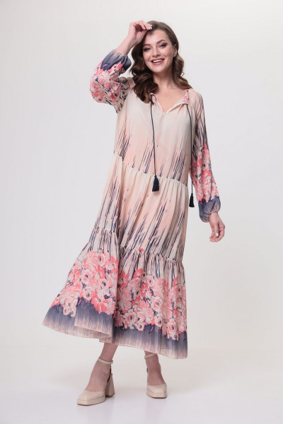Платье ANASTASIA MAK 1025 розовый - фото 1