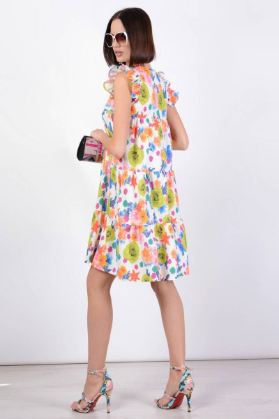Платье PATRICIA by La Cafe NY15145 молочный,фисташковый - фото 3