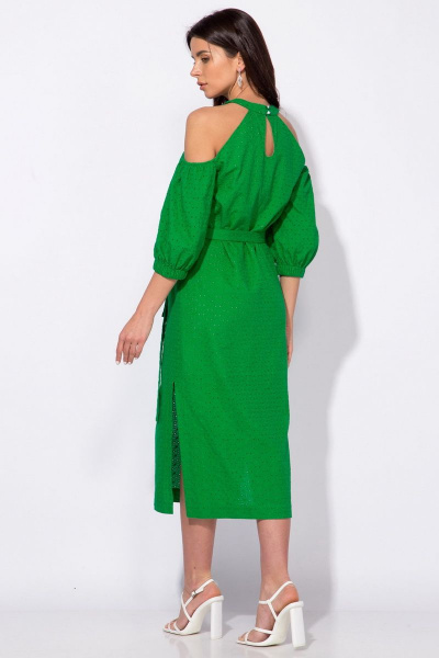 Платье Faufilure С1268 зеленый - фото 4