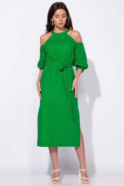Платье Faufilure С1268 зеленый - фото 2