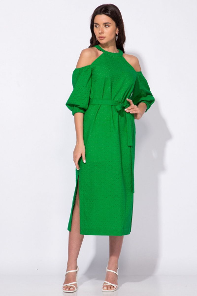 Платье Faufilure С1268 зеленый - фото 1